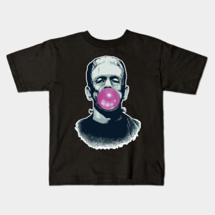 Frankenstein with chewing gum Kids T-Shirt